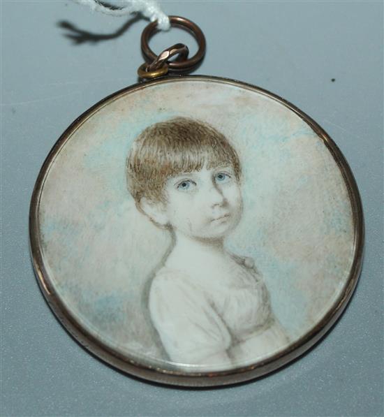 Miniature portrait of Martha Ottway 1779-1802